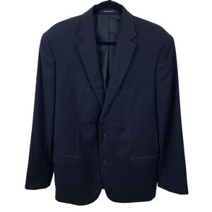 Ralph Lauren 43L Black Label Midnight Blue Slim Wool Blazer Jacket Men's 43 Long